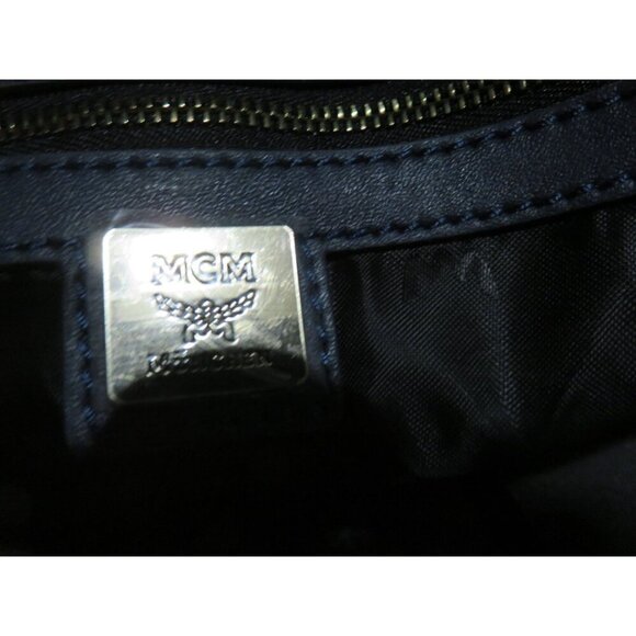 MCM München Visetos Leather Stud Embellished Backpack Laptop Bag - Picture 12 of 15